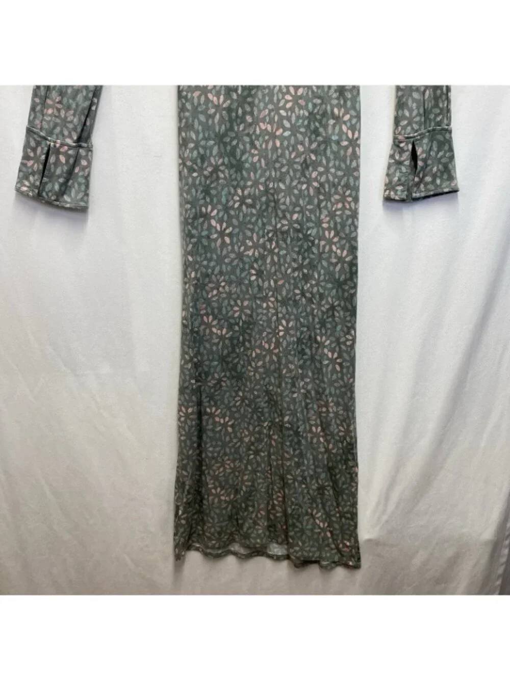 Free People Shayla Wrap Midi Dress Women Medium Mint Multicolor Deep V-Neckline